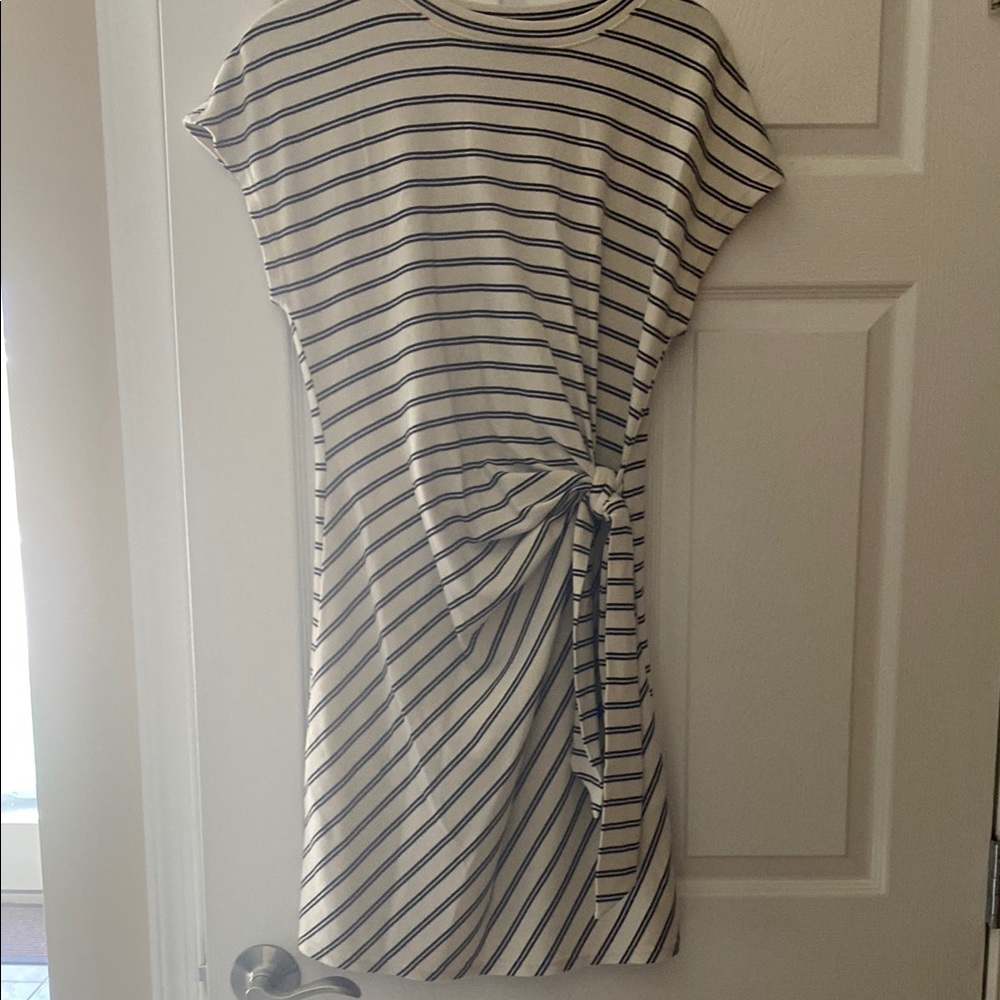 Gap Striped Black and White Dress